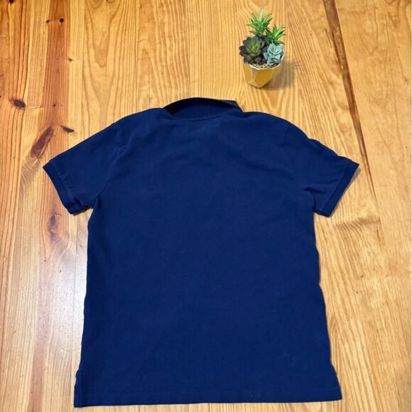 Polo Ralph Lauren Short Sleeve Rugby Classic Shirt Youth M Yellow Diagonal Polo - Picture 7 of 7